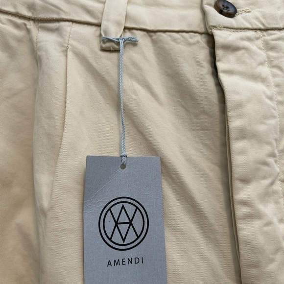 𝅺amendi GUNNAR MID RISE CHINO PANTS IN cream 34x32 - Picture 12 of 16